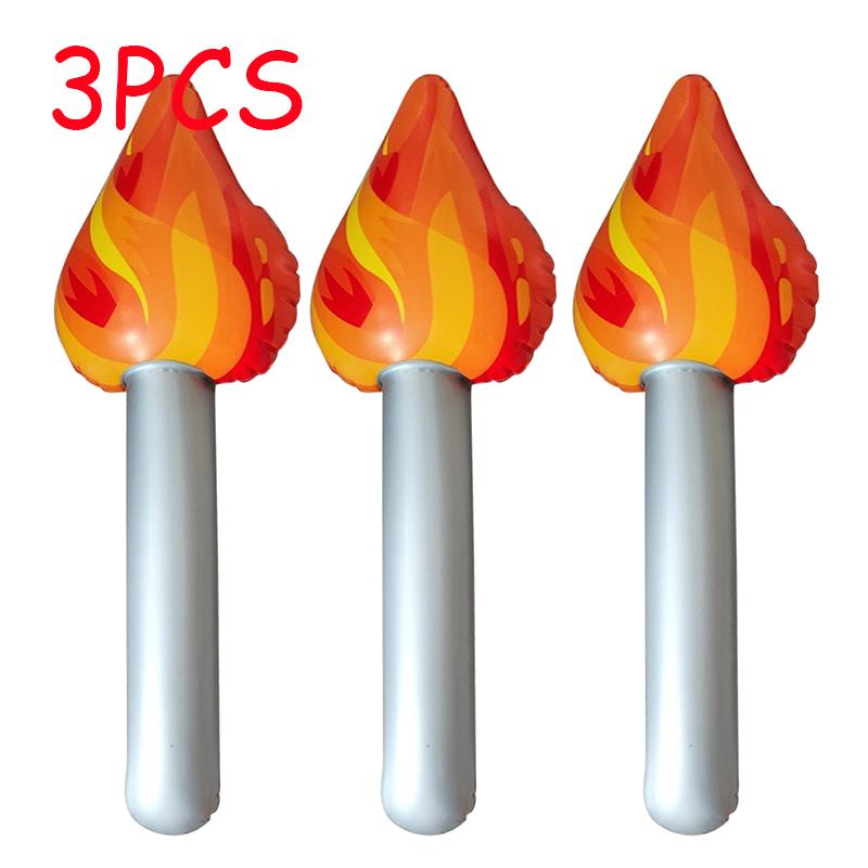 1-10PCS Inflatable Torch Fun Torch Inflates for Sports Meeting Medieval Luau Themed Party Sports Competitions Decorations Props