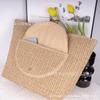 Summer Woven Shoulder Bag Women Beach Shoulder Bag Female Straw Knitted Handmade Large Capacity Handbag Purse Travel Tote Bags