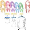 Multi Functional Travel Folding Clothes Hangers Portable Plastic Drying Rack for Business Trips Household Wardrobe Organziers
