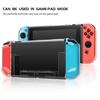 Dockable Clear Hard Case for Nintendo Switch 3In1 Protective Case Cover for Nintendo Switch & Joycon Controller with Grip Cover