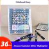 24/48/72/96 Colors Dual Brush Tip Glitter Art Markers Metallic Paint Marker Pens DIY Crafts Birthday Cards, Making Poster, Album