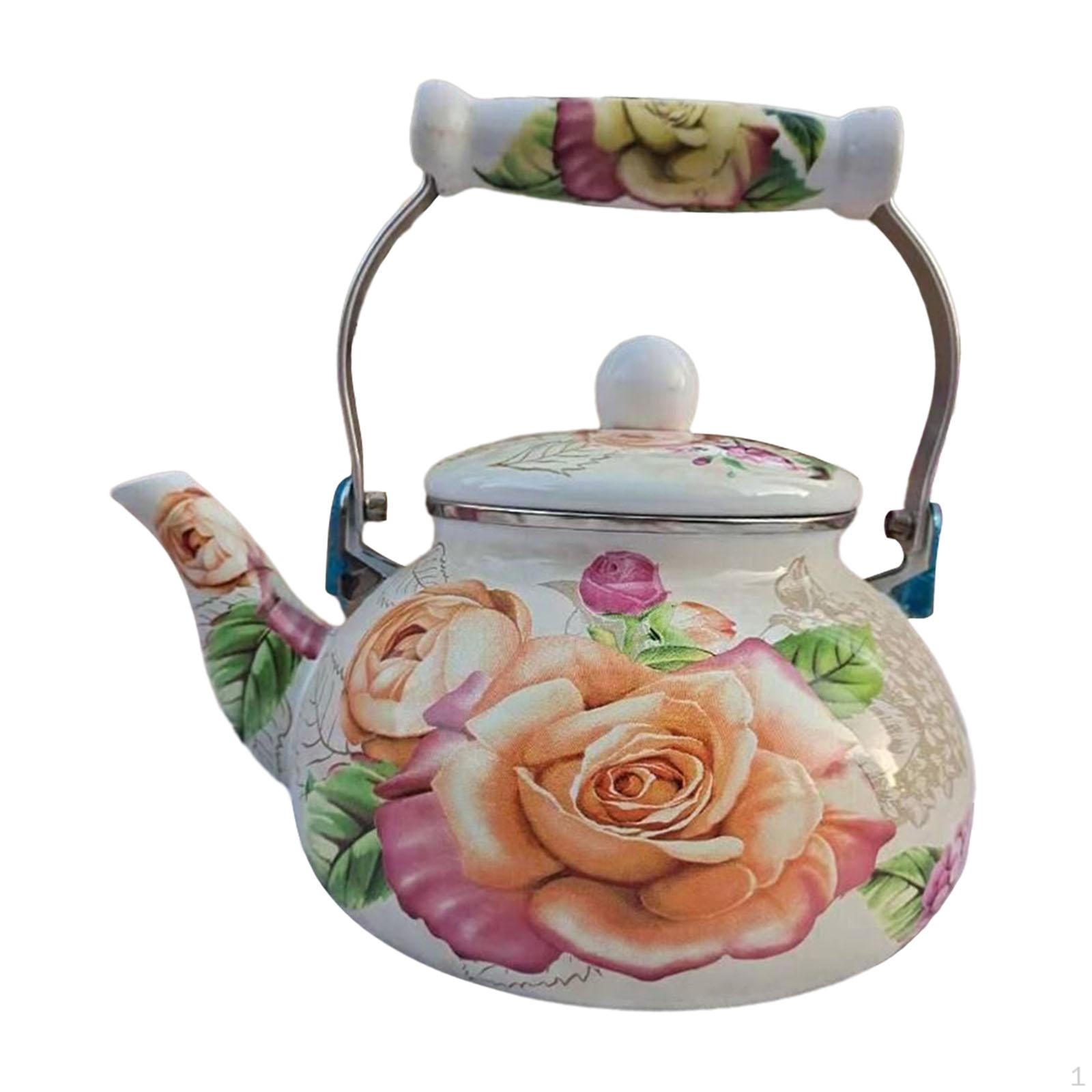 

Элегантный эмалированный чайник для домашнего и офисного использования