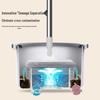 Hands-Free Spin Mop & Bucket with Efficient Dirt Separation and Water Absorption