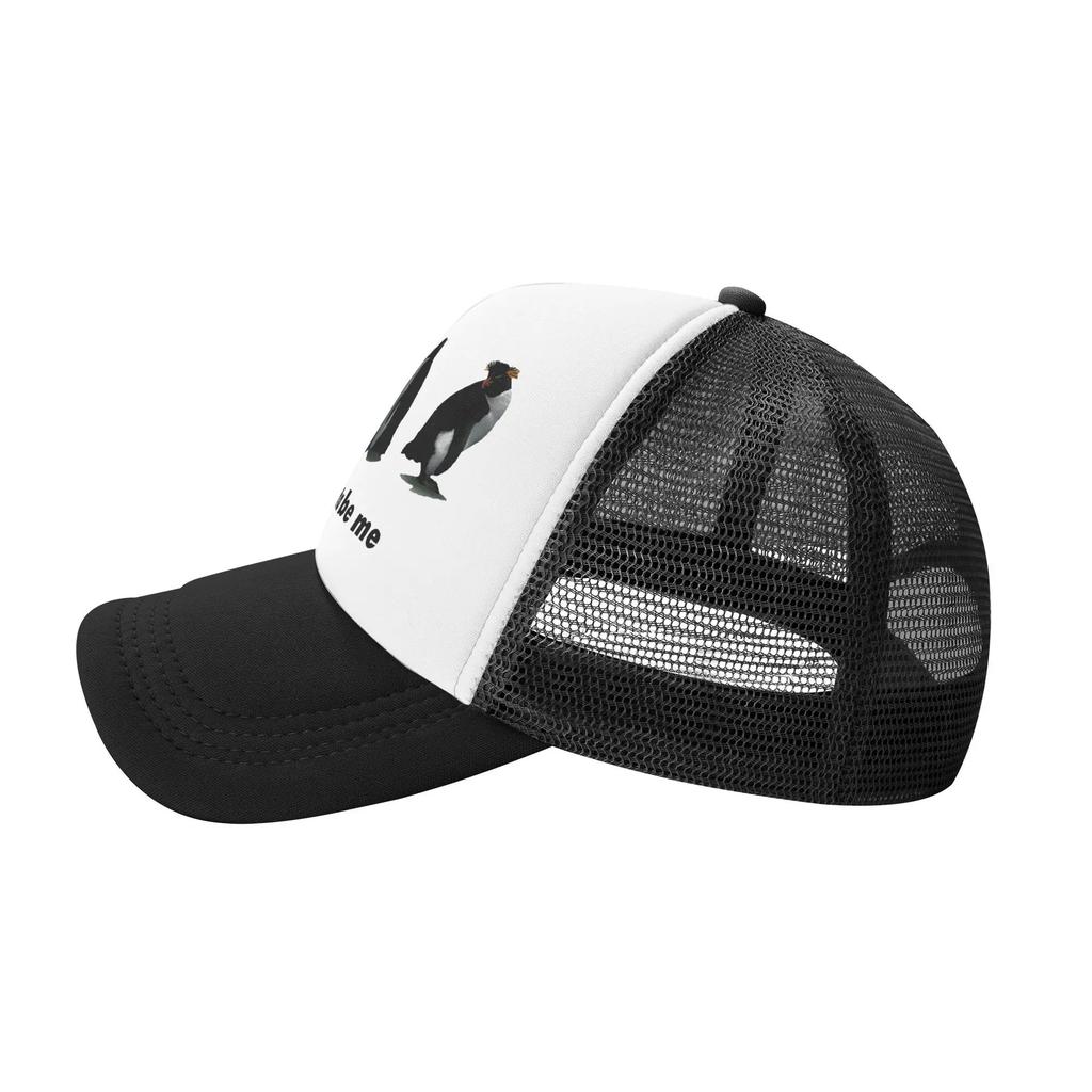 I Just Gotta Be Me Funny Penguin Snapback Hat For Men Women Summer Cooling Mesh Side Sun Hats Caps For Casual Headwear