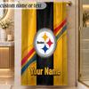 Beach TowelPittsburgh Steelers Custom Name Text Personalized Soft Towel for Beach Pool Indoor Home Decor Gift