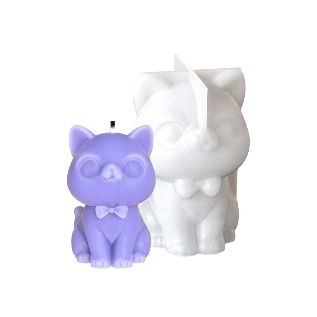 Łatwe do Czyszczenia Silikonowe Formy na Świece Formy na Mydło Kształt Psa Formy do Projektów z Żywicy Tekstura Silikonowa do Robienia Ozdób