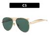 Premium Metal Round Shape Thick Frame Stylish Famous Style Sunglasses Casual UV400 Protection Protection Spectacles Women Sunglasses