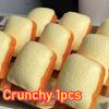 New Crunch Squishy Toast Slow Rise Squishy Squeeze Round Blocks Crunchy Filled ASMR Anti Stress Release Hand Relax Gift Toy