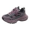 Fashion New Autumn Style Comfortable and Fashionable Sports Shoes Round-toe Lace-up Casual Thick-soled Heightening Mesh Women's Shoes