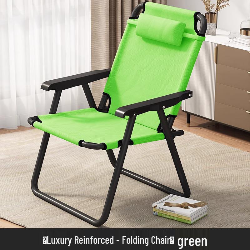 Lunch Break Siesta Folding Recliner: Comfortable Home & Office Chair with Backrest for Dorms and Balconies