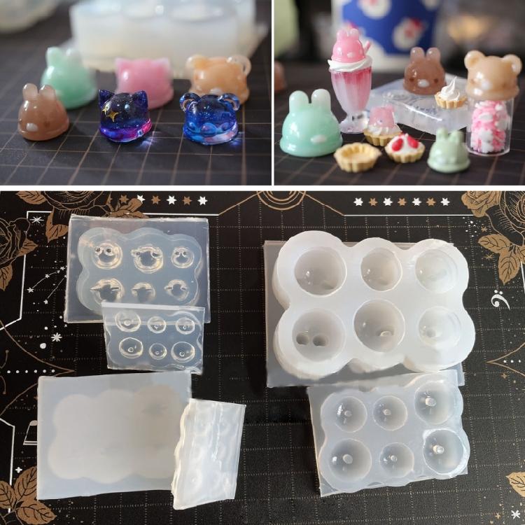 Crystal Epoxy Resin Mold Earrings Pendants Casting Silicone Mould DIY Crafts