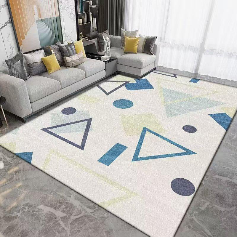 Nordic Winter Classic Imitation Cashmere Living Room Rug for Large Areas