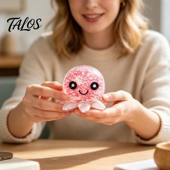 Talos Octopus Stress Relief Toy, Soft Elastic Fidget Ball, Portable Pocket-sized for Adults And Kids