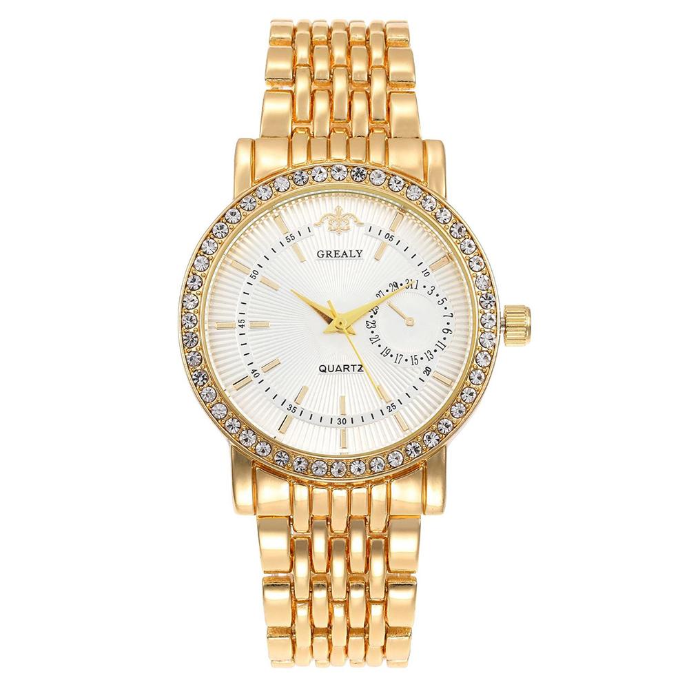 Fashion Luxury lady Gold Quartz Watch Diamonds Women s Bracelet Casual Business Clock Dresses Watches