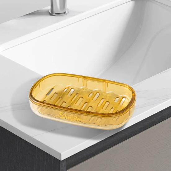 Non-Slip Soap Holder Strong Suction Multifunctional Drainable Soap Drying Rack-Wall-Mounted Soap Saver Tray