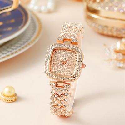 Luxury Square Dial Quartz Women's Watch - Trendy No-Marking Ladies Wristwatch