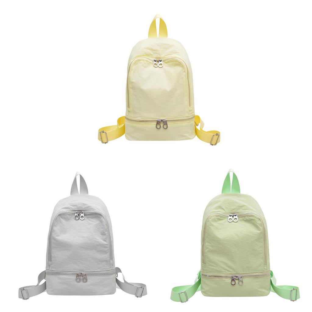 Nylon Casual Backpack With Breathable Design For Students And Commuters