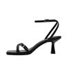 Fashion 2025 Fashion Open Toe Women's Sandals New Buckle Strap Office and Career Summer Square Toe Best Seller Heeled Sandals Zapatos