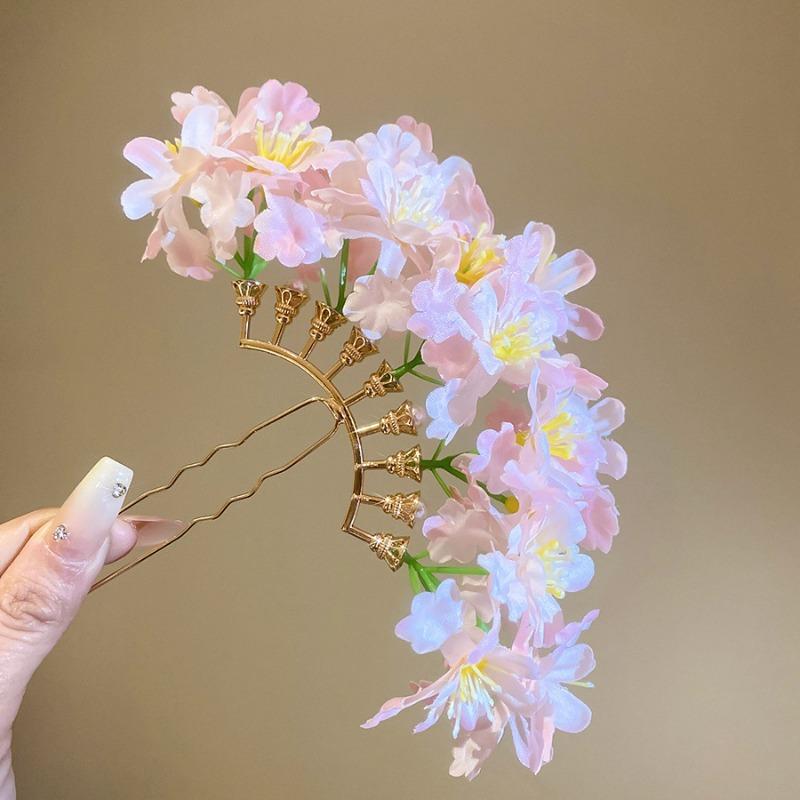 Spring New Fabric Flower Hairpin Fresh, Sweet and Elegant Niche Pastoral Hairpin Light Luxury Premium Hair Accessories