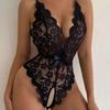 Sultry Spring/Summer Lace Halter Backless Bodysuit