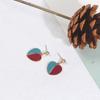 Cute Cartoon Earrings Female Eccentric Girl Stud Earrings Resin Doll Face Female Simple Earrings
