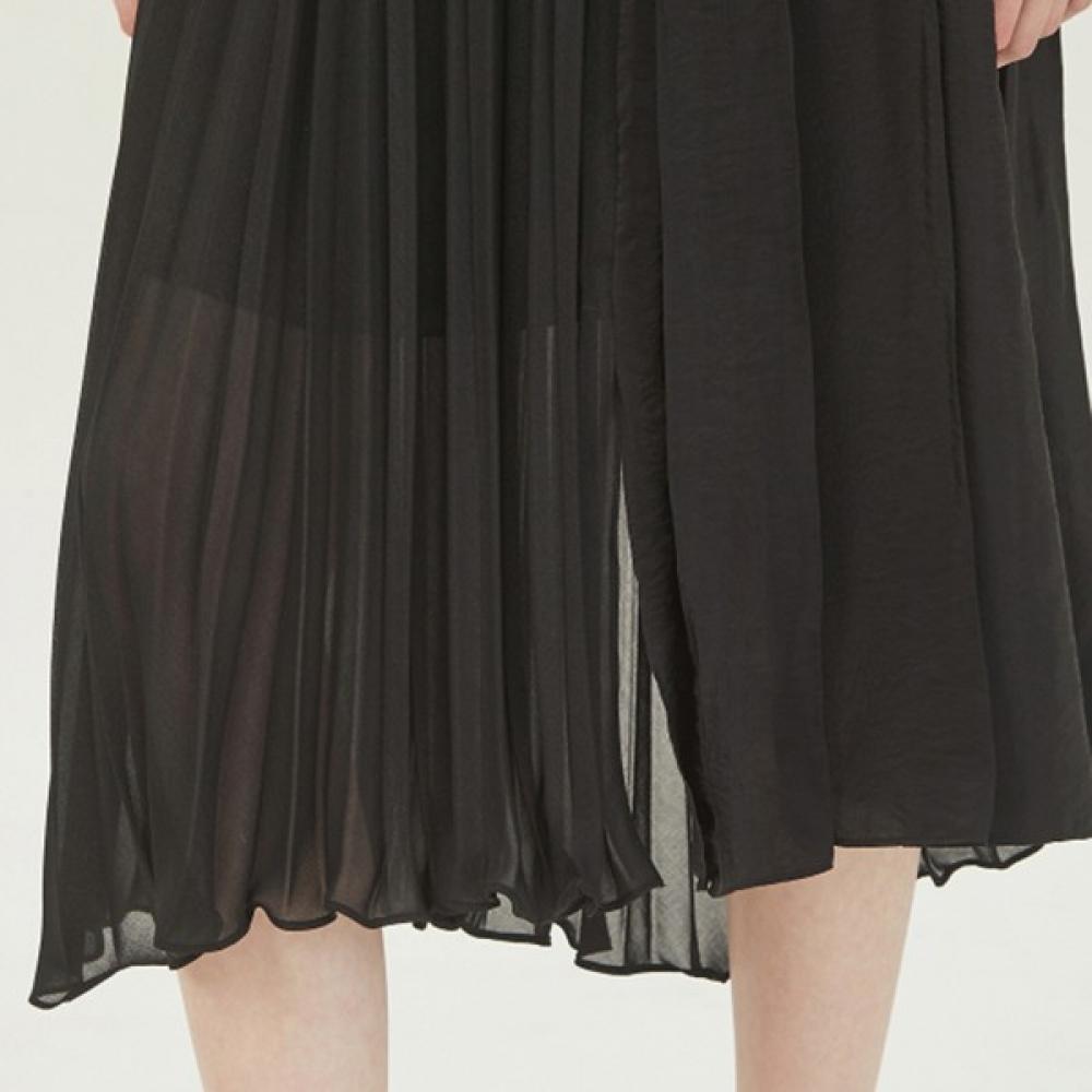 Benetton Benetton Danes Damian Wrinkle Skirt Bask02311 Bk