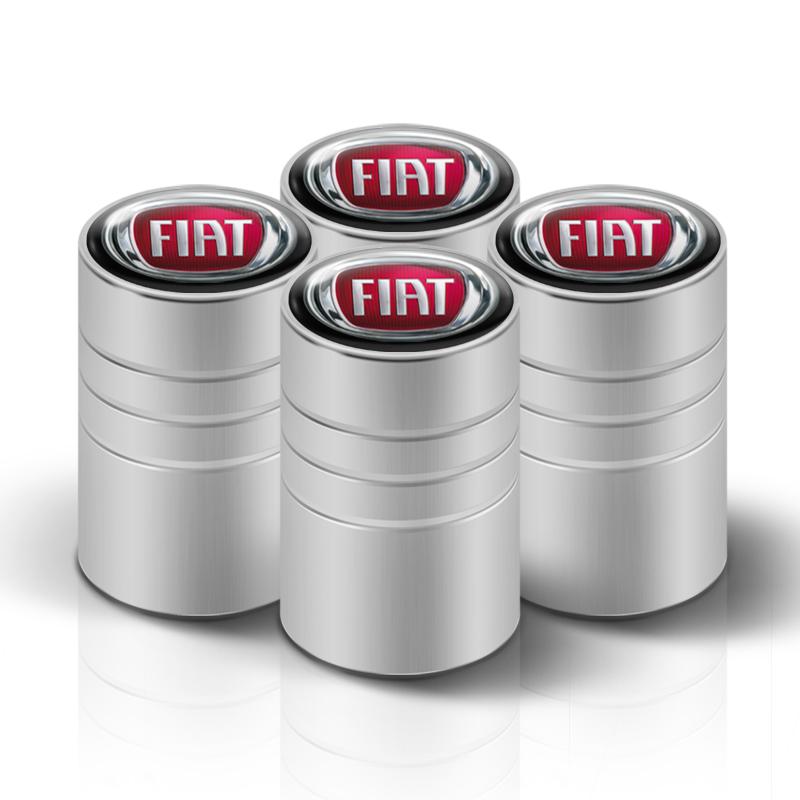 4Pcs 3D Styling Car Wheel Tire Valve Caps Stem Cap Accessories For Fiat Abarth 500 Punto Doblo Stilo Bravo Panda Ducato Pondo