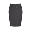 Koreanischer Midi-Rock mit hoher Taille: 3D-Patchwork, Hüftbetont, Herbst/Winter-Stil