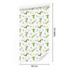 Crocodile wallpaper white, lime and light gray 50x1000