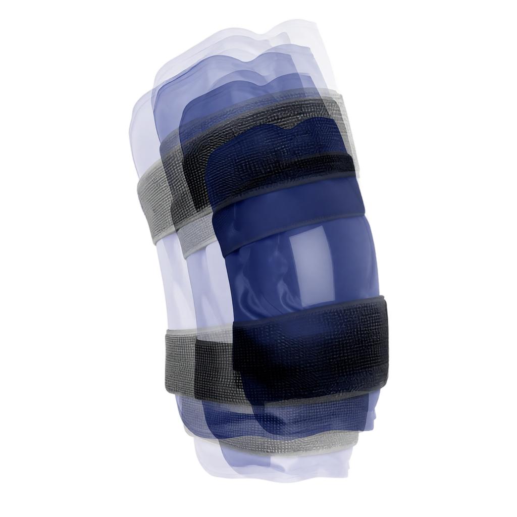 Gel Ice Pack for Knee Cold and Hot Therapy with Adjustable Nylon Straps Reusable Knee Wrap for Leg Pain Relief and Injury Recovery