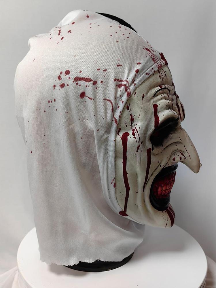 Scary Terrifier 3 Cosplay Mask Halloween Clown Latex Adult Bloody Terrifier Mask Headgear Party Costume Props Adult One Size