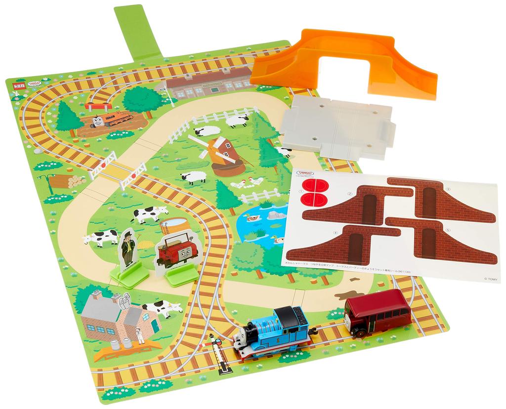 Tomica Thomas the Tank Engine Connectable 3D Map Thomas the Tank Engine and Bertie Competition Set