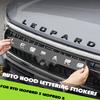 Auto Hood Lettering Stickers Fit for BYD Leopard 5 Leopard 8 Modified High Quality Curved Letter Markings Exterior Upgrade Parts