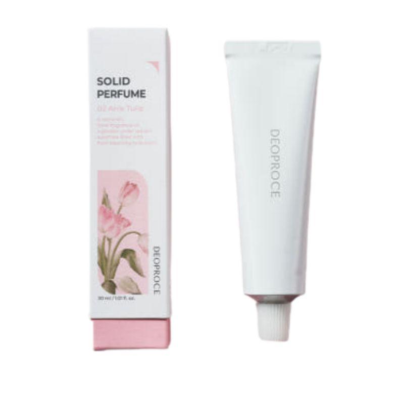 Deoproce Solid Perfume 30ml – Long-Lasting Portable Fragrance (Bergamot Woody / Anise Tulip / Iris Musk)