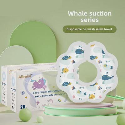 Waterproof Disposable Baby Bibs - Wash-Free and Neckband Included