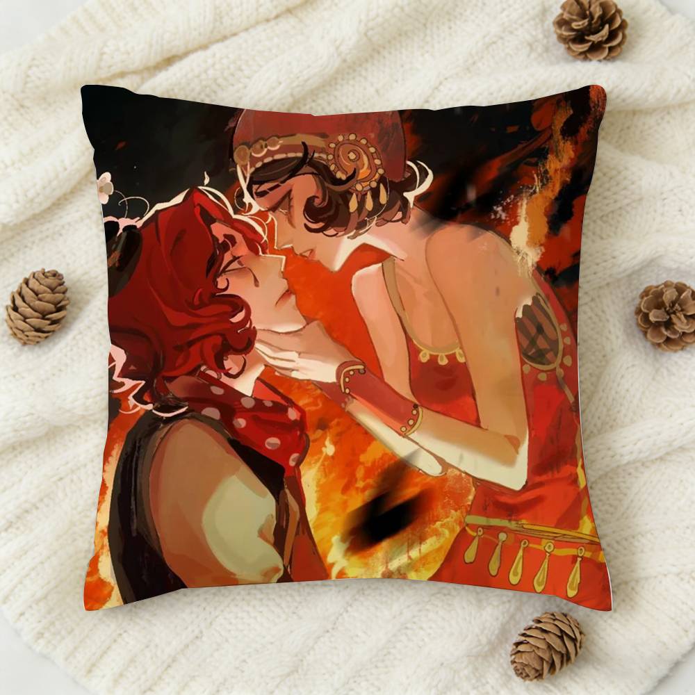 Horror Game Identity V Doublesided Printed Square Decorative Cushion Cover for Sofa Living Room Home Decor