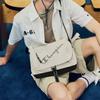 New Champion Fabric Messenger Crossbody Bag Unisex Khaki/Black U4BACPU24