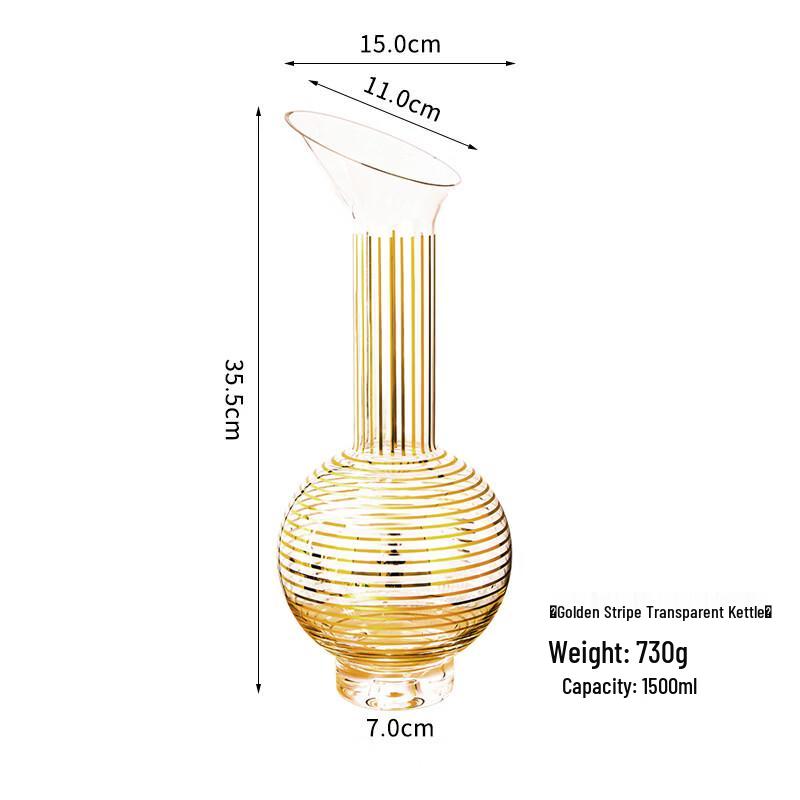 Shangqi Striped Glass Decanter Set