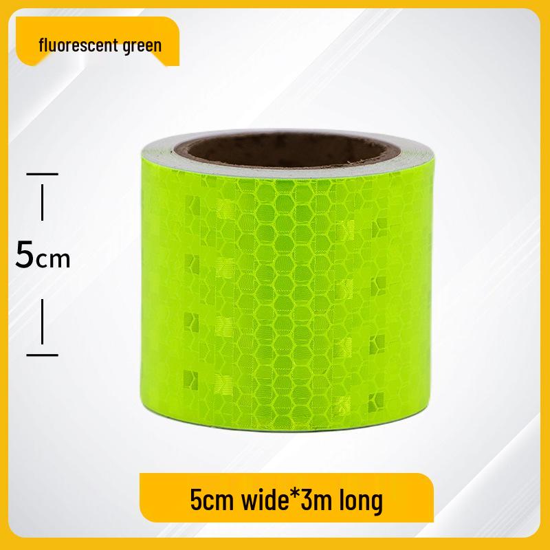 Night Safety Anti-Collision Reflective Strips - Traffic Warning Stickers with Microprismatic Film