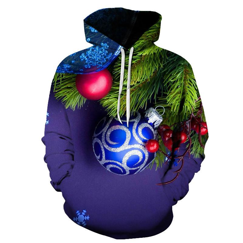 New Christmas Gift Theme Men's 3D Printed Hoodie Fashion Snowman Hooded Sweatshirt Hooded Pullover Boy Clothes