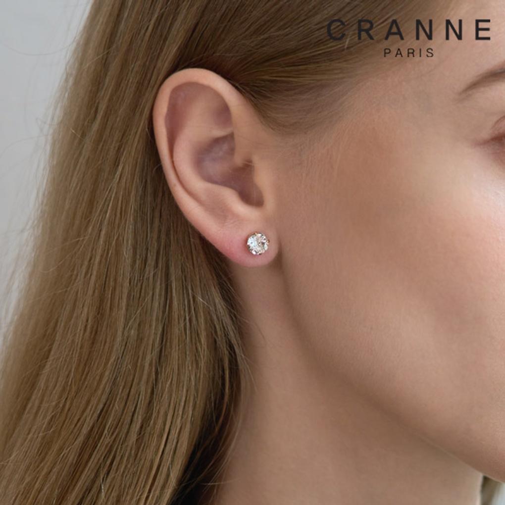 14K Cubic Zirconia 4-Prong Earrings (Gold Filled) C24EGF174