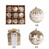 Shatterproof Christmas Baubles Glitter Christmas Tree Topper Xmas Tree Hanging Ball  Holiday Party