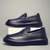 Men's Summer Loafers, New Soft Leather One-pedal Single Casual Leather Shoes, Business First-layer Cowhide Versatile Models