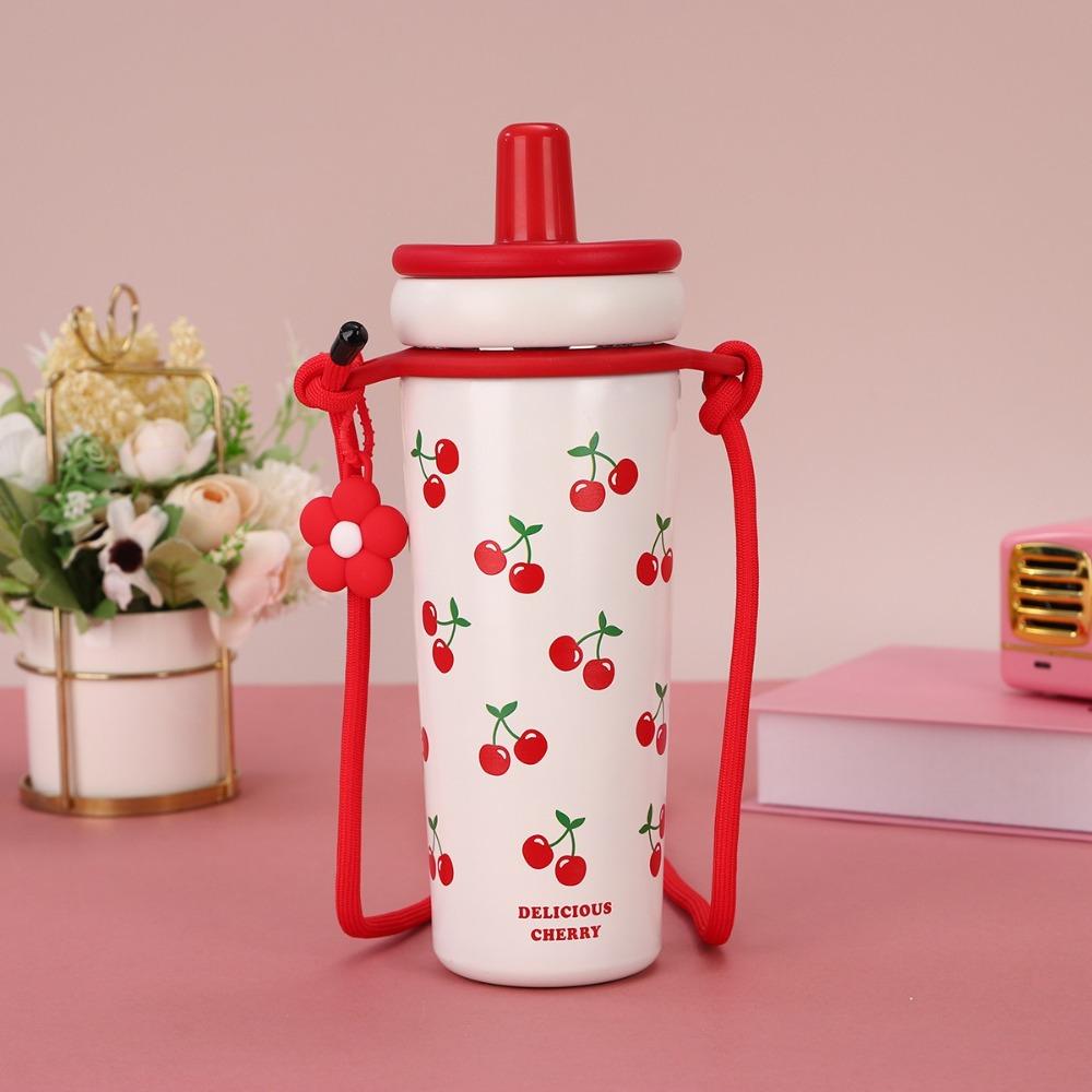 Large Capacity Straw Thermal Cup Leak-proof Car Water Cups Durable Coffee Mug Travel