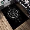 1Pc Viking Runes Print Rug - Home Decoration Carpet For Living Room Bedroom Flooring Computer Chair Area Rug