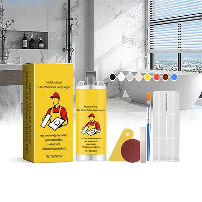1 Set Ceramic Tile Crack Repair Glue Multifunctional Porcelain Tile Repair Kit Stone Granite Marble Ceramic Glaze Repair Paste