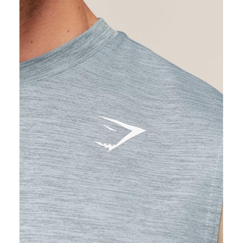 Gymshark Arrival Oversized Tank Smoke Blue Denim Grey A6a5u Ud24