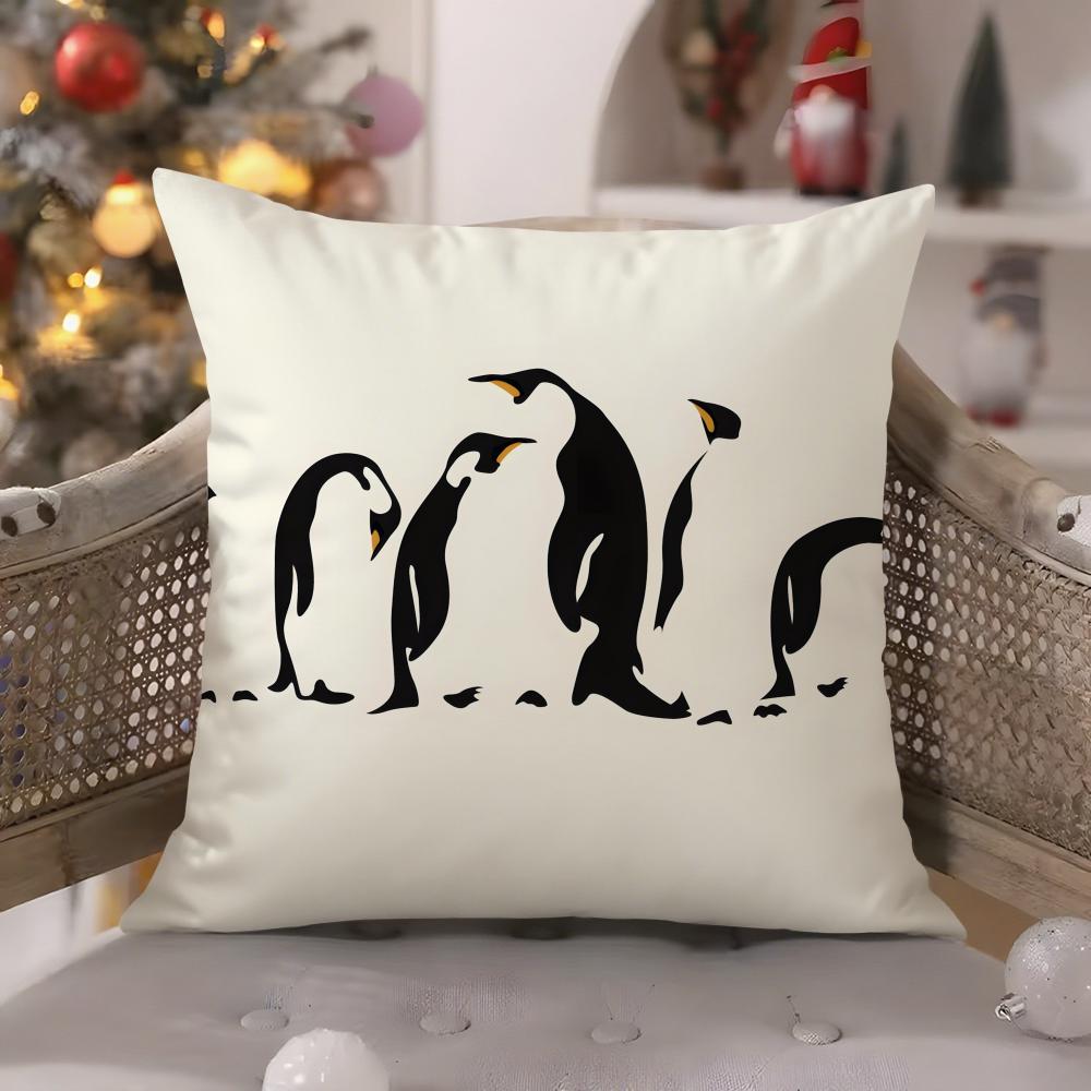 Fantasy Black and White Animal Patterns Pillow Case Comfort Sofa Bed Silky Elegant Invisible Zipper Decorative Cushion Cover