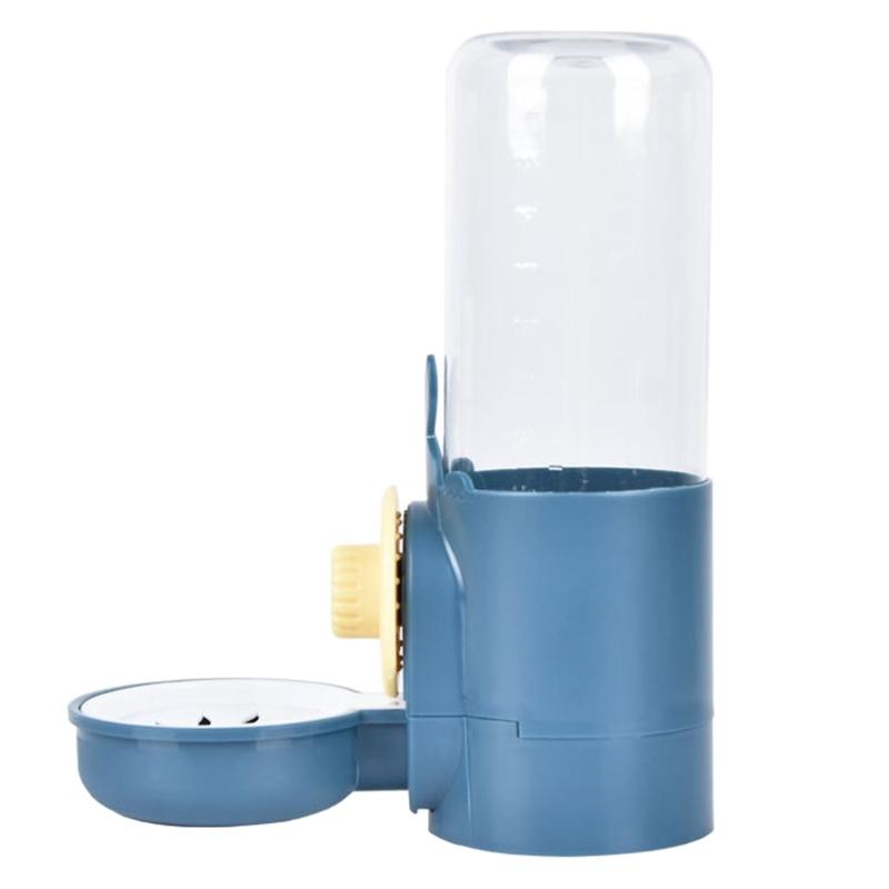 Rabbit Automatic Feeder for Cage Hanging Water Dispenser 17oz Water Bottle Food Bowl for Small Animal Hedgehog Hamster