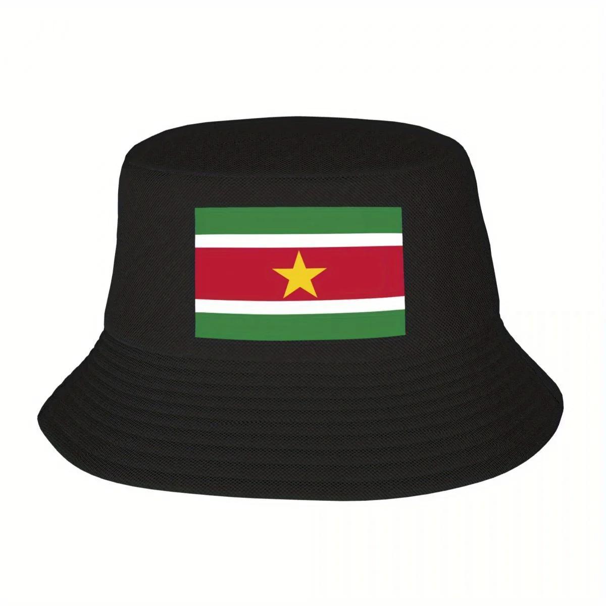 Custom Flag Of Suriname Bucket Hat Women Unisex Fashion Summer Outdoor Sun FisherUnisex Cap